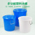 越越尚  加厚塑料水桶食品级饮用水桶工业储水塑料圆桶厨房大号垃圾桶  白色无盖60L  YYS-ST-207