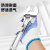 得力 涤纶PVC点珠手套 加厚耐磨 劳防手套 应急常备蓝色 1双装 DL521022