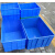 塑料周转箱塑料框加厚塑料筐蓝色周转胶框膠箱大号胶箱 28号箱443*300*113mm