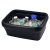 实验室用降温方形冰盒小号/中号/大号/干冰冰盒/液氮盒/冰盒/冰桶 方形中号（两边把手带盖）4L