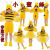 南月奚小蜜蜂衣服表演服儿童演出服动物服服装幼儿亲子成人小学生蜜蜂卡 蜜蜂连体长款（发箍款） 100