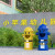 卡通垃圾桶大号带盖幼儿园室外消防栓可爱创意分类户外商用垃圾箱 浅蓝 88cm小号