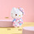 THREE KIDS日本正版hellokitty富士山樱花凯蒂猫哈喽kt猫公仔玩偶毛绒包挂件 高12cm