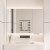 TIKISS白色不锈钢浴室镜柜镜箱单独挂墙式卫生间镜子柜卫浴镜柜定制通顶 100宽+超白镜/美妆架/抽纸口