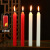 驼铃纵横 YJ102 红白应急照明蜡烛 长杆蜡烛 直径1.7x20cm红色（10只）
