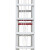 兴航发 铝合金伸缩人字梯子8M 收4.2米升7.5米内抽拉高强度铝合金人字梯 加厚加固升降人字梯工程梯子