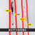 者也 KAB 多功能捆扎绳晾衣货物捆绑防滑耐磨绳子户外搭建加厚尼龙绳 红色3mm（100米/卷）