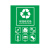 益美得 FW2199 标签纸垃圾分类贴纸垃圾桶标识贴纸 通用T911 可回收物中号