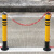 立柱车位锁地锁活动路桩加厚反光警示柱防撞柱可拆卸移动停车桩杆 固定路桩89×75，送螺丝