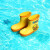 B.Duck小黄鸭童鞋儿童雨靴夏季新款男童水鞋女宝宝防水雨鞋 黄色 24码 内长约15.5cm