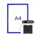 定制A4A3工厂车间巡场点检表文件夹设备巡检记录表文件袋磁性点检 A4蓝色磁性配粘胶贴通用墙面