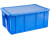 福昀   塑料周转箱 长方形加厚中转箱 塑料物流箱  胶筐4号带盖子 单位：个