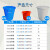 带盖红色水桶塑料水桶生活用桶尼龙耐用超结实提水桶新料牛桶 18L不带盖口径34高32CM