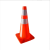 定制PVC路锥红路障圆锥市政安全警示反光锥雪糕桶三角锥形筒塑料 45cm深蓝色