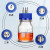 KAIJI LIFE SCIENCES 316L不锈钢补料蓝盖试剂瓶盖GL45加料流动相瓶盖 单通小号