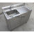 厨房水池一体柜不锈钢水池柜橱柜洗衣池阳台家用带平台洗菜盆 606080单池特厚款