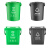 冠峰 10L圆桶带漏网绿色 带滤网手提垃圾分类垃圾桶厨余茶渣干湿分离GNG-494