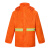 劳博士 TZ018 分体单条环卫雨衣雨裤套装 反光警示双层 橘色XL