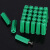 纳仕徳 JG628 绿色膨胀胶塞带钉塑料膨胀管自攻螺丝钉工程用 8mm膨胀管配钉300套