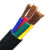 鹏贺 国标软电缆 RVV3*95+2*50平方 5芯3+2型软护套线多股铜丝阻燃型电缆线 1米