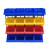 硕马零件盒组合式物料盒货架斜口分类收纳箱螺丝盒元件盒工具盒塑 加厚蓝C7#180*115*80 红黄蓝3色可选