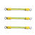 光伏接地线小黄线 2546平方国标BVR黄绿双色接地线桥架跨接线 6毫米孔径/100条装 2.5平方长80mm带护套100根