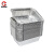 厚创 一次性铝箔餐盒 长方形锡纸盒烤鱼烘焙烧烤打包盒 餐盒+透明盖 670ml 30个