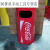 工业风垃圾桶商用健身房带盖大号个性创意可乐罐户外复古油桶灭烟 70cm高可乐罐