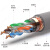 举山 CAT6A 超六类网线 万兆 0.58mm±0.02 无氧铜 灰色 双屏蔽 100米 家装宽带工程网络连接线