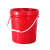 塑料桶带盖密封海蜇小桶子白色大胶水桶5L25L 乳白色1L无提手无盖