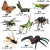 Oenux仿真昆虫动物模型玩具热带雨林毒虫小生物认知场景实心摆件动物园 KZ-蝴蝶