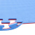 海斯迪克 HK-851 跆拳道地垫 商场eva泡沫拼接地垫 红蓝-T型纹3cm厚 1*1米