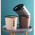 工百利 GBL-1290圾桶厕所卫生间纸篓办公室垃圾筒 大号咖啡带压圈2个装