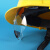 长沭安全帽佩戴带眼镜新式多功能工地安全帽佩镜带眼镜的安全帽电焊帽 ABS黄色灰镜