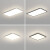 君御 广东中山吸顶灯超亮客厅灯北欧现代简约超薄大气米家智能led灯具 CC1185-500方三色LED(黑)