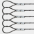 插编钢丝绳 压扣钢丝绳 吊索具起重吊装编头钢丝绳 16mm粗插编 1m