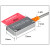 适用于 楠能矩阵传感器区域检测对射感应漫反射光电 30MM单头反射光纤线长1米