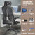 卡勒维（kalevill）卡勒维人体工学椅电脑椅家用办公椅舒适久坐办公室员工升 黑框黑网+乳胶+3D头枕【扶手可移 钢制脚