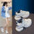 ORZUV品牌老爹鞋女2024新款夏季韩版时尚小个子闲厚底网面运动 内增高四季款米色 37