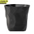 京洲实邦 大号黑色 北欧风时尚简约无盖塑料创意垃圾桶JZSB-1124