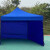 穆运 帐篷户外遮阳防雨棚折叠露营帐篷工地野外帆布三面围布蓝色2米*3米2000*3000*2700（ 2乘2蓝色