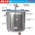 IBC吨桶1000L气动搅拌机油漆涂料横板式工业化工气动搅拌器分散机 五缸吨桶专用搅拌机