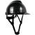 达林韦尔 碳纤维纹路 工地盔 安全帽 ABS工业防砸防撞工程建筑 国标 印字 98X亮黑 