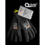 QEAR黑色欧标5级防割搬玻璃钢板劳保防滑耐磨工作保护浸胶手套 1对黑五级防割PU款 XL