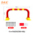 车位锁地锁加厚防撞龙门阻车器停车位地桩汽车防占用防撬柱桩 80cm提拉锁黄红双杆双锁+全套配件