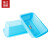 珠塑 塑料方筛 塑料碗碟沥水篮 收纳篮（60个/组） 213# 红色蓝色 购买请备注颜色