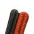 DYQT高温风管红色矽胶管300度5080160热风管耐高温软管耐高温钢丝管 橘红内径51mm*4米