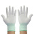 12双pu涂指尼龙涂掌涂层胶薄款手套透气耐磨防护尼龙劳保尼龙 M 12双尼龙手套