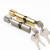 AQQJ0030 锁芯 木门锁芯 通用型铜钥匙锁芯 圆钮小70黑色铜钥匙