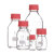 RICHLAB肖特透明储酒神器PBT红盖试剂瓶50 100 250 500密封PTFE垫片 国产密封垫+PBT绿盖（储酒）